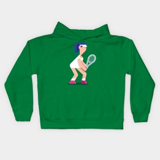 Tennis Girl Kids Hoodie